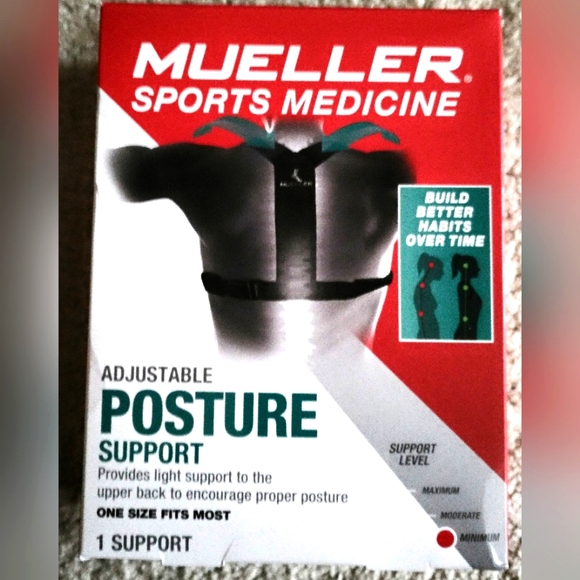 NEW POSTURE CORRECTOR, ADJUSTABLE FITS 34-44"CHEST CIRCUMFERENCE, PADDED STRAP - Picture 1 of 4